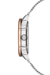 Ferro Analog Silver Round Dial Women's Watch - F21073C-E