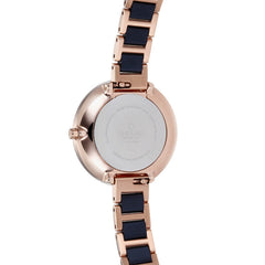 Obaku Vand Cobalt Analog Silver Round Dial Women's Watch - V195LXVISL