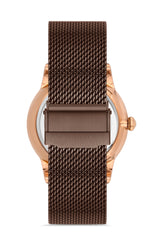 Ferro Siena Classica Analog Brown Round Dial Men's Watch - F11182C-S