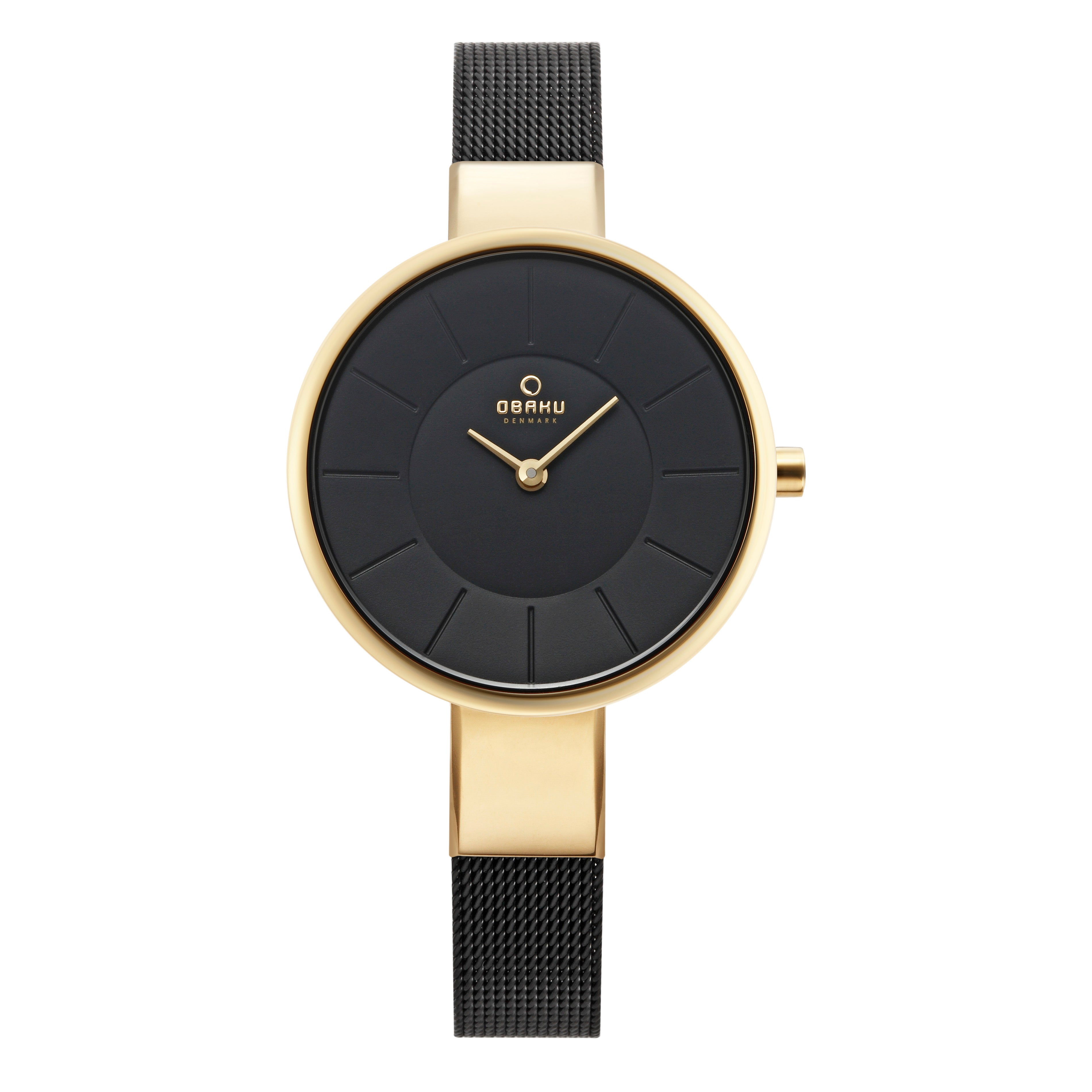 Obaku Sol Medallion Analog Black Round Dial Women's Watch - V149LXGBMB