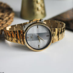 Ferro Analog Silver Round Dial Women's Watch - F21120A-B