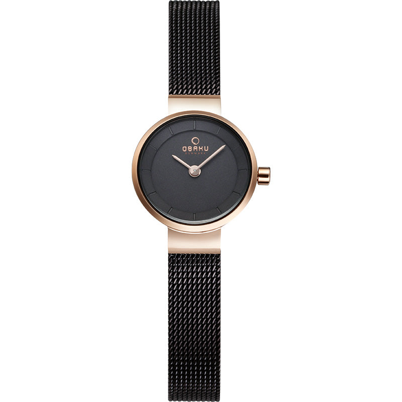 Obaku Spire Walnut Analog Brown Round Dial Women's Watch - V199LXVNMN