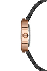 Ferro Analog Black Round Dial Women's Watch - F21075A-1165-R