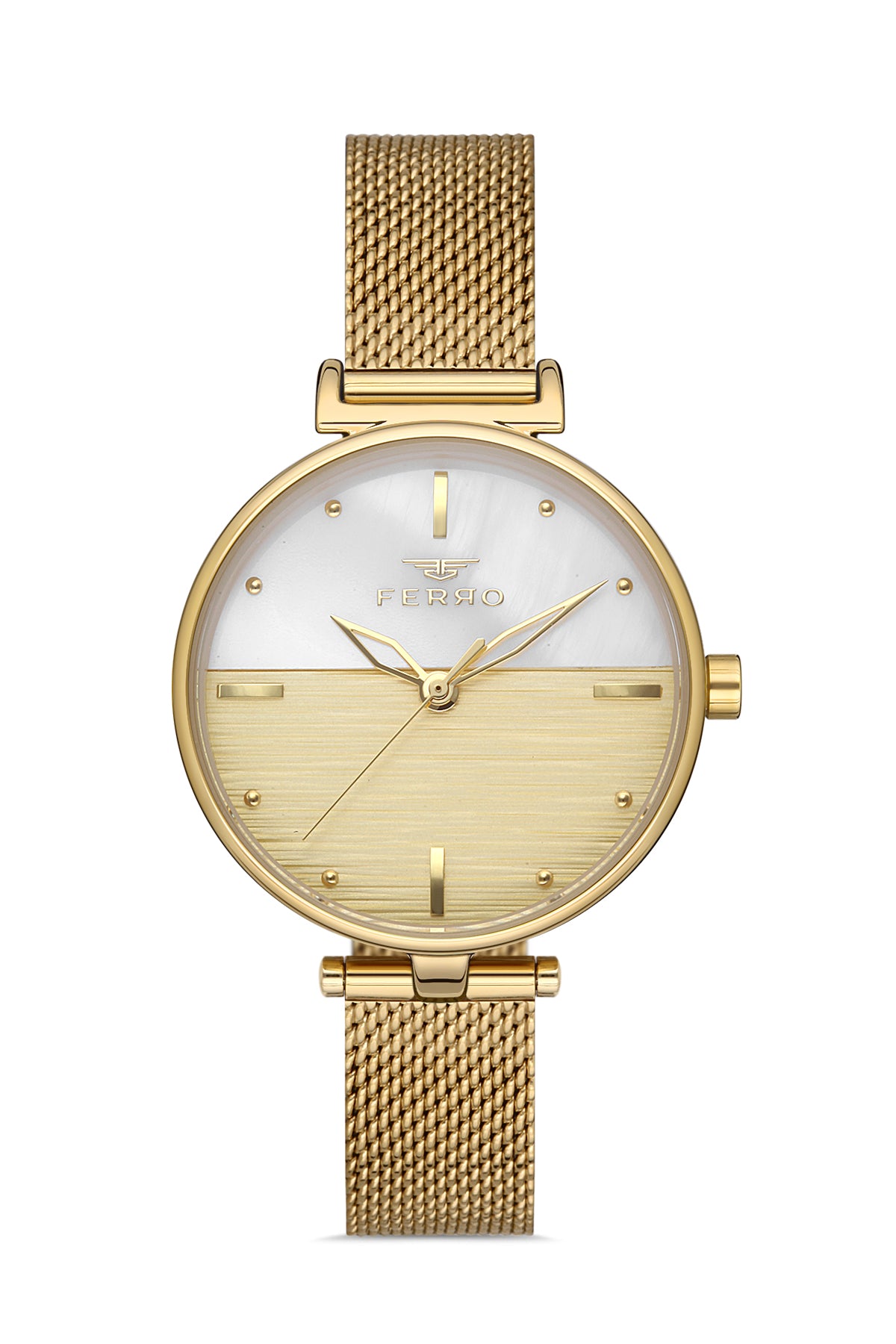 Ferro Analog Multicolour Round Dial Women's Watch - F21224C-B4