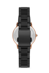Ferro Analog Black Round Dial Women's Watch - F1928A-1025-R