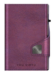Tru Virtu 24104000125 Classic Edition Black berry Solid Pattern Wallet
