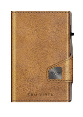 Tru Virtu 24104000134 Classic Edition Brown Solid Pattern Wallet