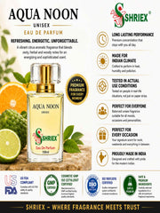 Shriex AQUA NOON Eau De Parfum Unisex Fragrance  – Inspired By ĹǑŨĬS VŨĬŤŤOŃ ǞFŤĔFŃOOŃ SWĬM - 100 ml