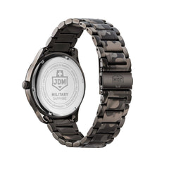 JDM Military Swiss Made ALPHA MISSION Analog Camouflage Round Dial Men's Watch- JDM-WG010-07