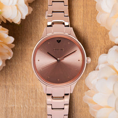 OUI & ME Petite Bichette Analogue Rose Gold Round Dial Women's Watch- ME010156