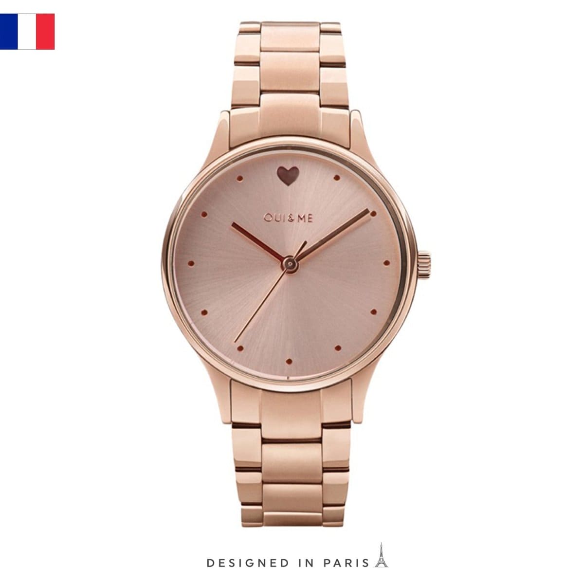 OUI & ME Petite Bichette Analogue Rose Gold Round Dial Women's Watch- ME010156