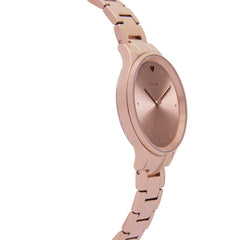 OUI & ME Petite Bichette Analogue Rose Gold Round Dial Women's Watch- ME010156
