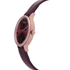 OUI & ME Minette Analogue Burgundy Round Dial Women's Watch- ME010170