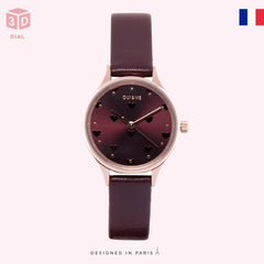 OUI & ME Minette Analogue Burgundy Round Dial Women's Watch- ME010170