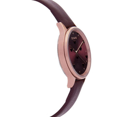 OUI & ME Minette Analogue Burgundy Round Dial Women's Watch- ME010170
