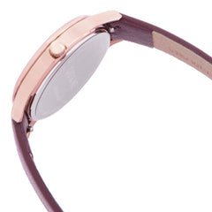 OUI & ME Minette Analogue Burgundy Round Dial Women's Watch- ME010170