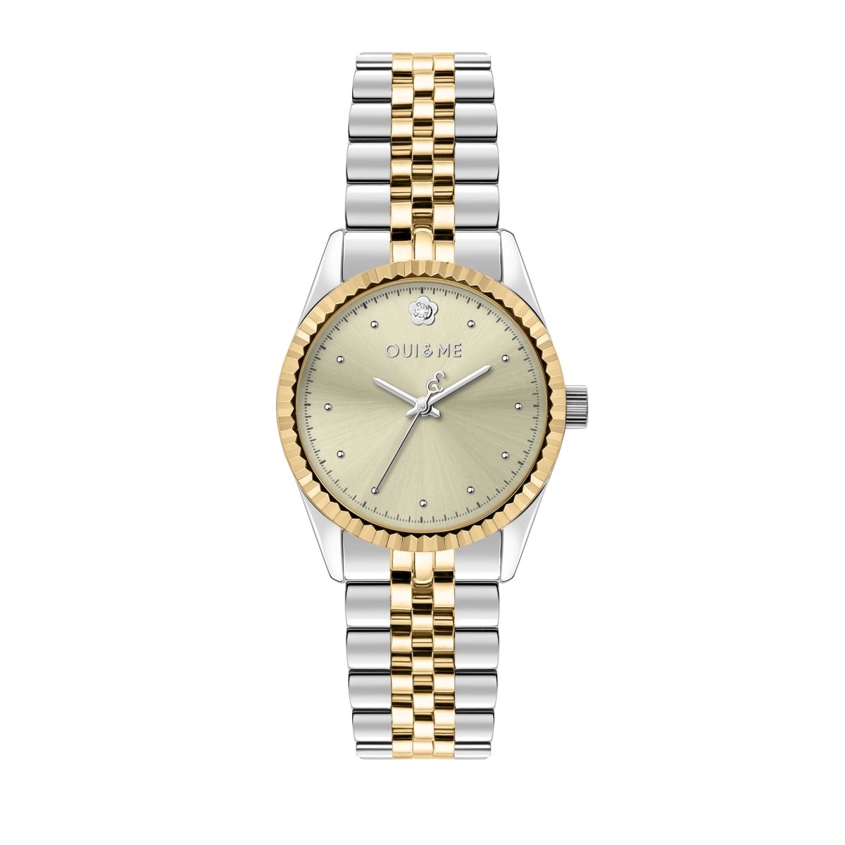 OUI & ME Coquette Analog Champagne Gold Round Dial Women's Watch- ME010279