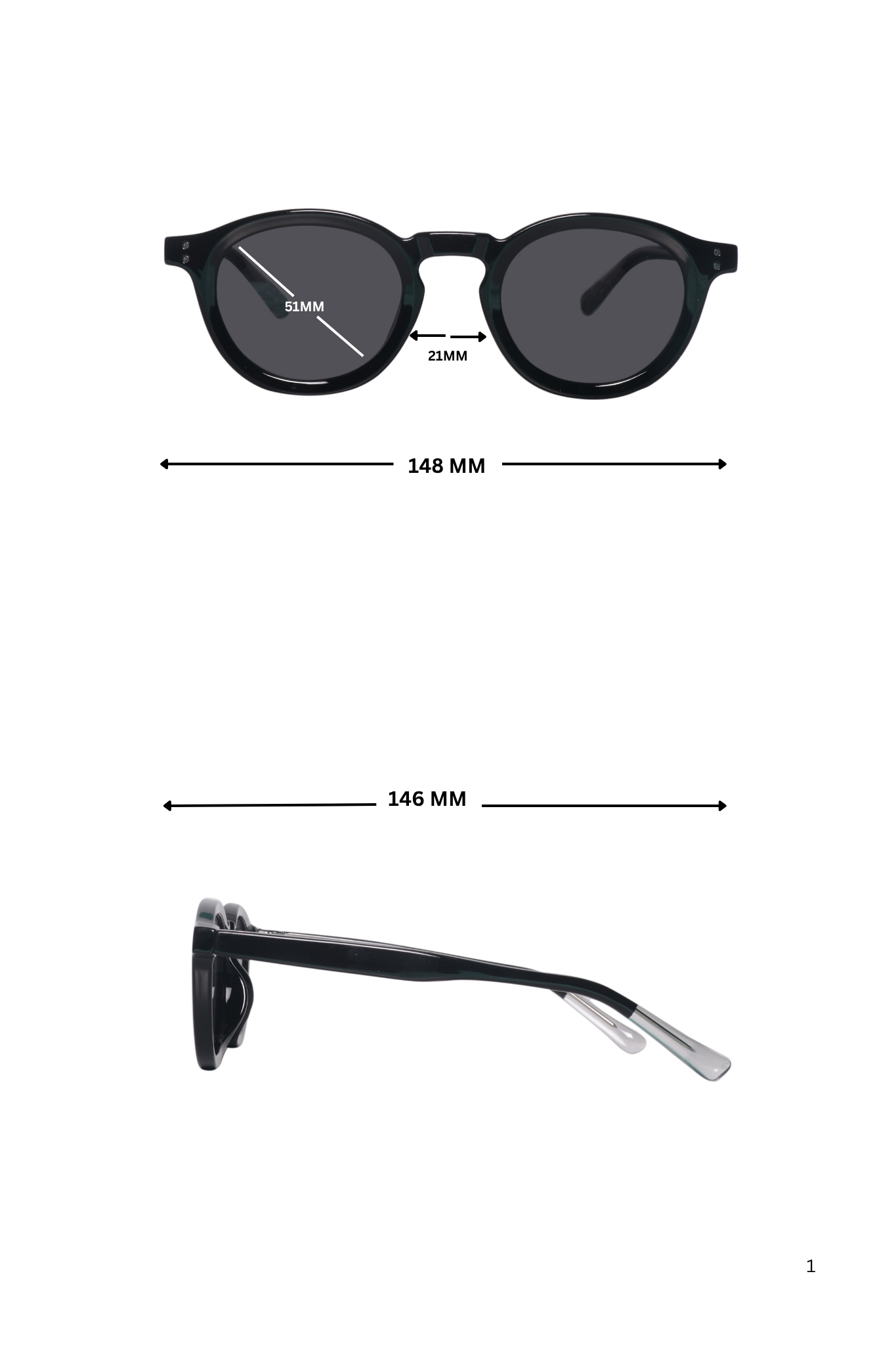Jodykoes Legacy Round Sunglasses – UV400 Polarized - JK-SG-6260-C1