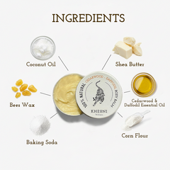 KHEONI  Natural Deodorant Balm - Cedarwood & Daffodil - 30 gm