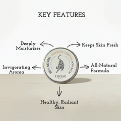 KHEONI  Natural Deodorant Balm - Cedarwood & Daffodil - 30 gm