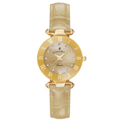 JACQUES DU MANOIR Coupole Fashion Swiss Made Analogue Beige Round Dial Women's Watch- RC.92
