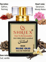 Shriex Rude Oud Men Luxury Long-Lasting Perfume Inspired By LǞŤŤǞFǞ’s ǞMĔĔŘ ǞĹ OUDH