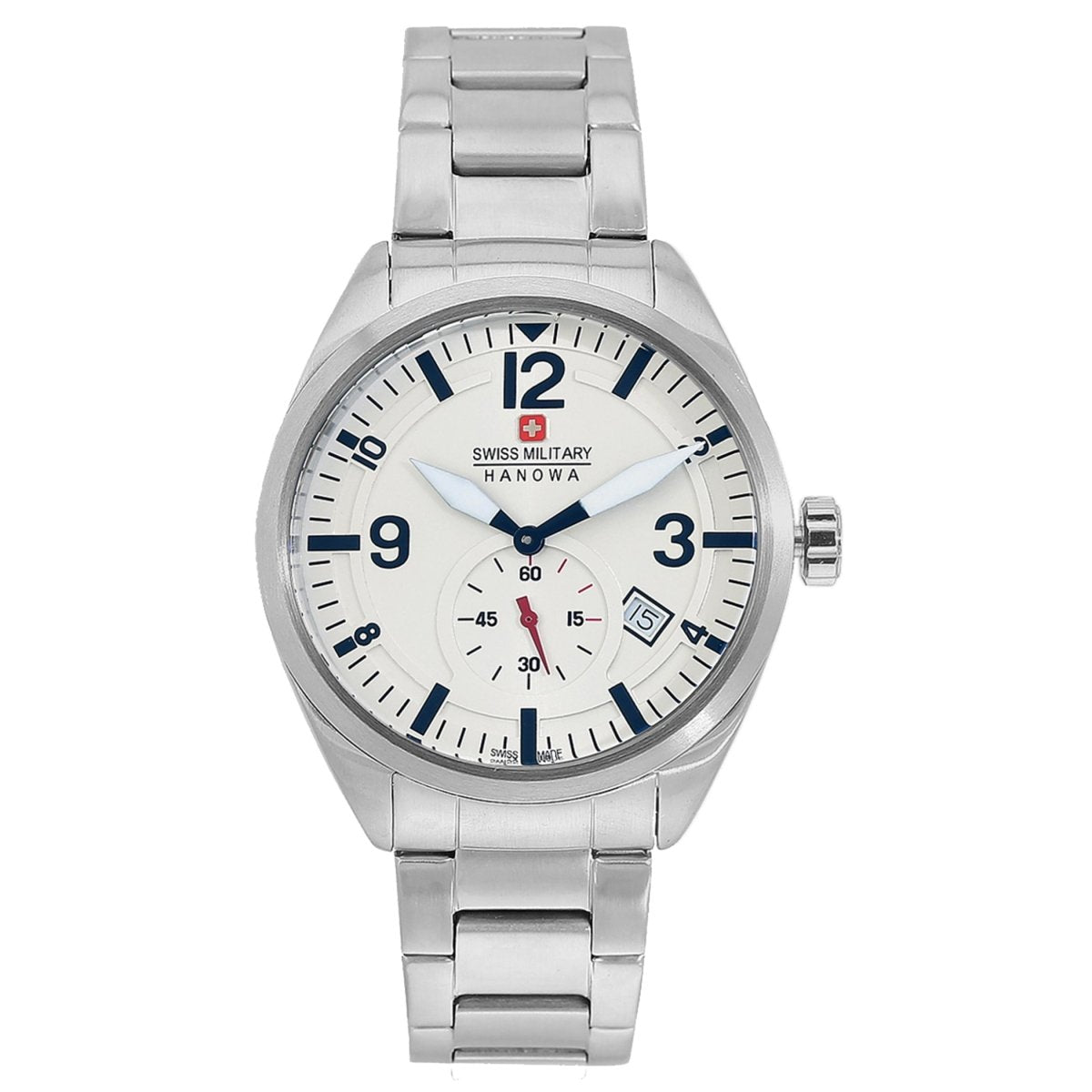 SWISS MILITARY SCOPE Multifunction White Round Dial Men's Watch - SM14389JSN.H04M