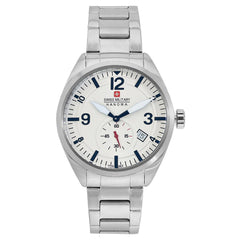 SWISS MILITARY SCOPE Multifunction White Round Dial Men's Watch - SM14389JSN.H04M
