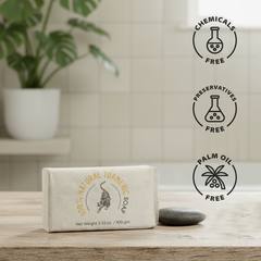 KHEONI  100% Natural Turmeric Soap - 100 gm