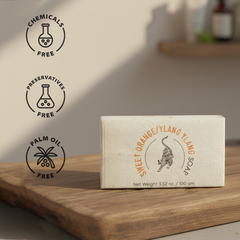 KHEONI  100% Natural Sweet Orange / Ylang Ylang Soap - 100 gm