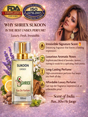 Shriex SUKOON Unisex Eau De Parfum  – Inspired By ǦȔĆĆI ĞŨIĹŤY - 50 ml