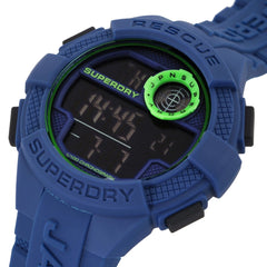 Superdry Radar Digital Black Round Dial Men's Watch- SYG193U