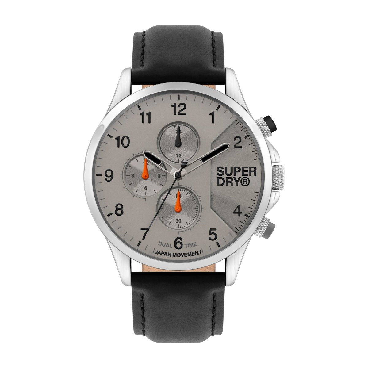 Superdry HOXTON Multifunction Grey Round Dial Men's Watch- SYG282EB