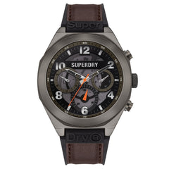 Superdry ADVENTURER Multifunction Black Round Dial Men's Watch- SYG307BR