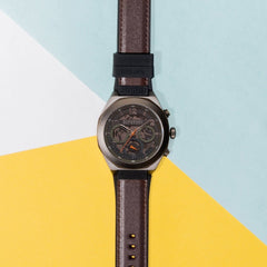 Superdry ADVENTURER Multifunction Black Round Dial Men's Watch- SYG307BR