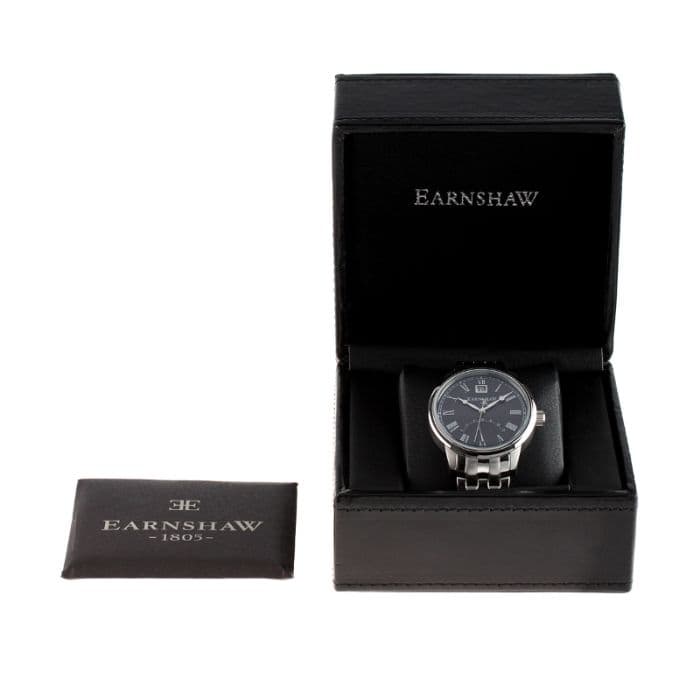 EARNSHAW CORNWALL Japan Quartz Blue Round Dial Men's Watch - ES-8033-11