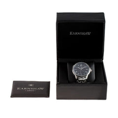 EARNSHAW CORNWALL Japan Quartz Blue Round Dial Men's Watch - ES-8033-11