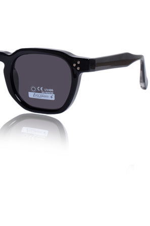 Jodykoes Legacy Hexagonal Sunglasses – UV400 Polarized - JK-SG-66502-BLACK