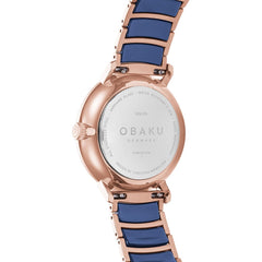OBAKU RISLEN SUNSET Multifunction Blue Round Dial Men's Watch -V190GDVLSL