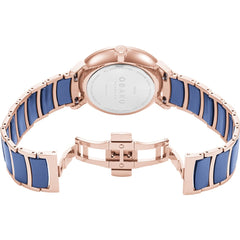 OBAKU RISLEN SUNSET Multifunction Blue Round Dial Men's Watch -V190GDVLSL