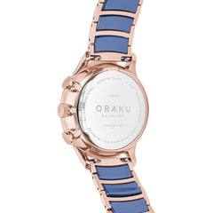 OBAKU GRAN SUNSET Mulitifunction Blue Round Dial Men's Watch -V196GUVLSL