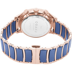 OBAKU GRAN SUNSET Mulitifunction Blue Round Dial Men's Watch -V196GUVLSL