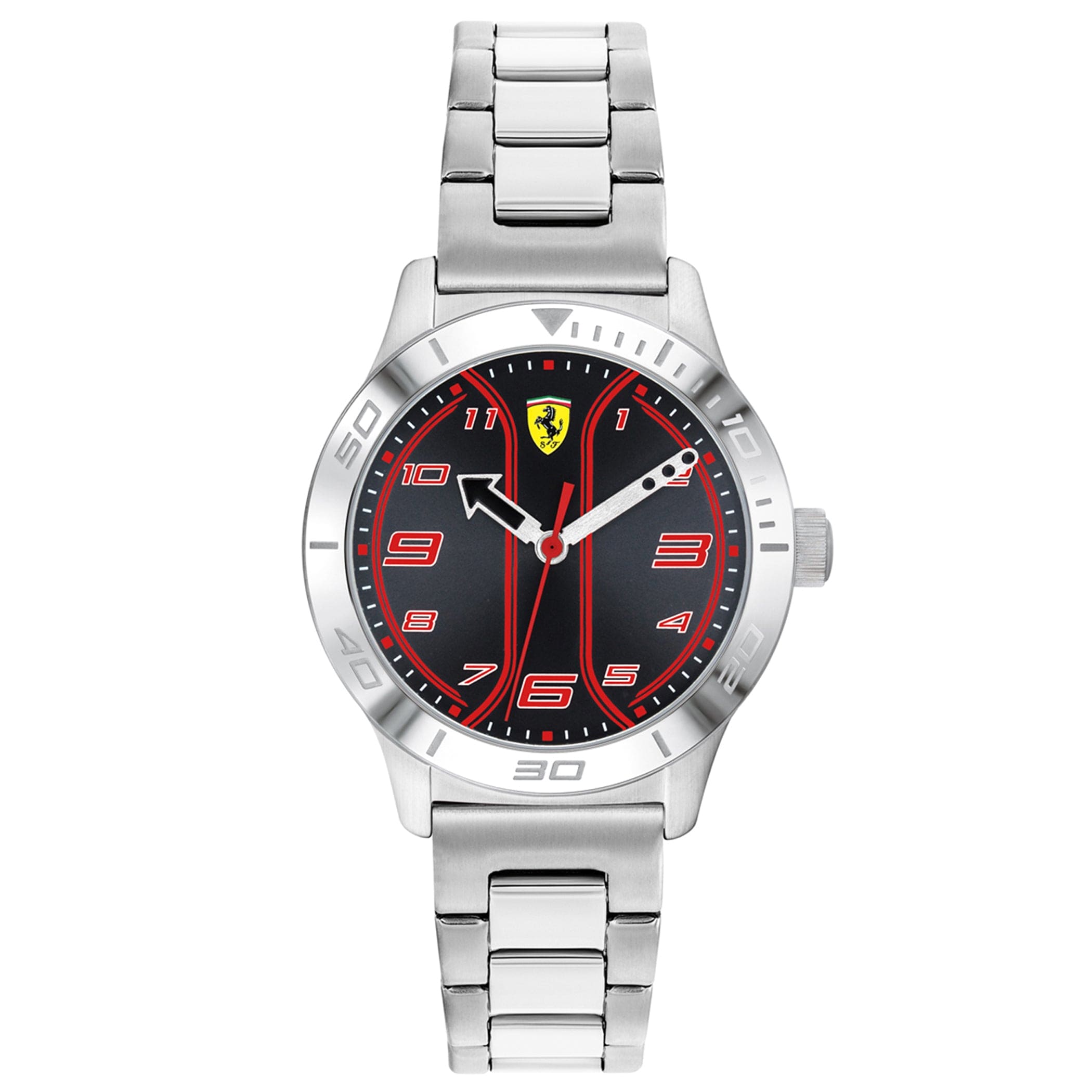 SCUDERIA FERRARI ACADEMY Quartz Black Round Dial Kid's Watch- 0810025