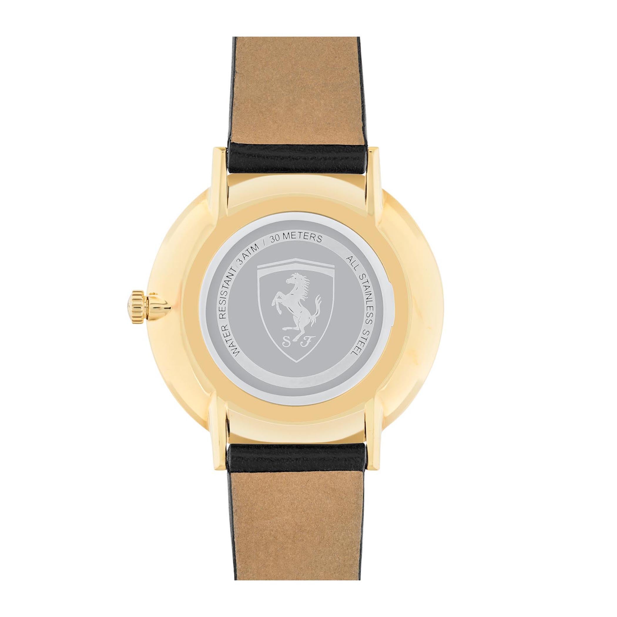 SCUDERIA FERRARI ULTRALEGGERO Analog Black Crystal Round Dial Women's Watch - 0820021