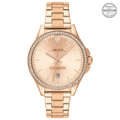 SCUDERIA FERRARI PILOTA Quartz Carnation Gold Round Dial Women's Watch- 0820029