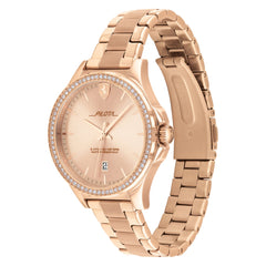 SCUDERIA FERRARI PILOTA Quartz Carnation Gold Round Dial Women's Watch- 0820029