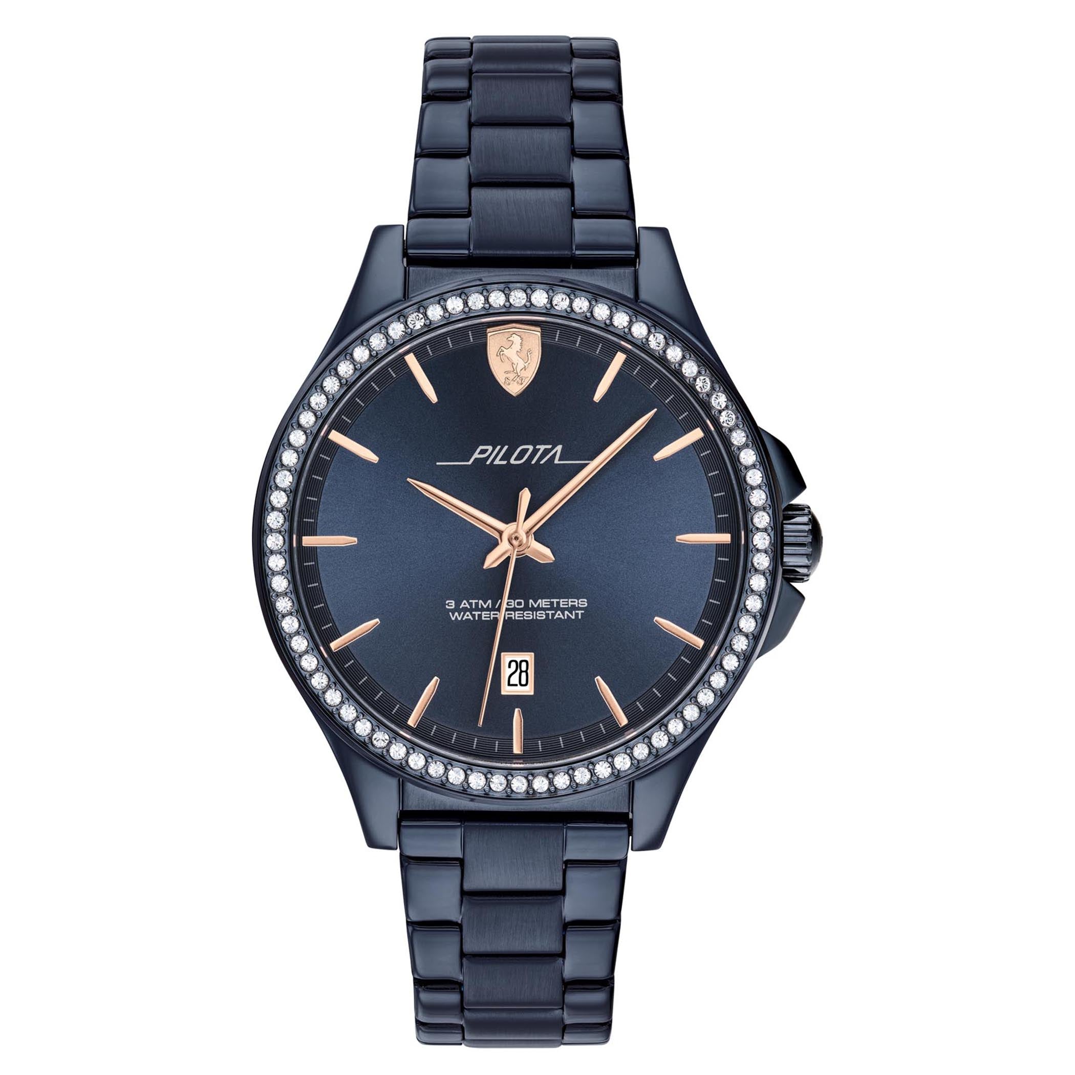SCUDERIA FERRARI PILOTA Analog Blue Round Dial Women's Watch - 0820031