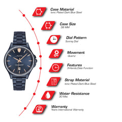 SCUDERIA FERRARI PILOTA Analog Blue Round Dial Women's Watch - 0820031
