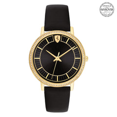 SCUDERIA FERRARI DONNA ULTRALEGGERO Quartz Black Round Dial Women's Watch- 0820033