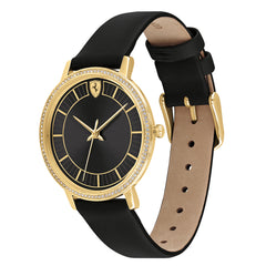 SCUDERIA FERRARI DONNA ULTRALEGGERO Quartz Black Round Dial Women's Watch- 0820033
